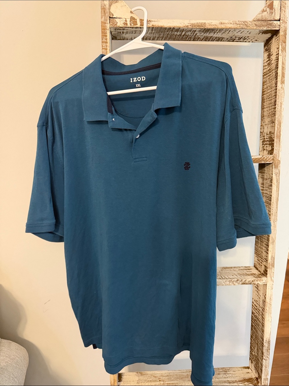 Izod Men's Teal Blue Polo Shirt